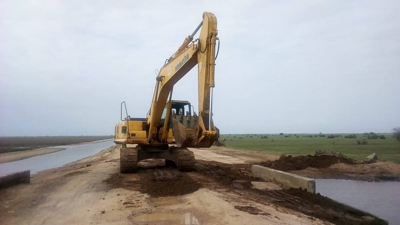 Trabalho de maquinaria pesada